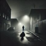 shadowy figure on a dark street